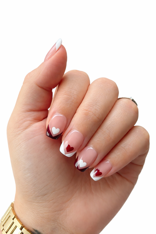 Sweetheart French Press-On Nails