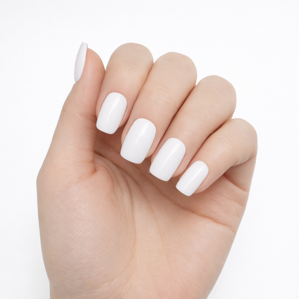 White Out | X Short Square Press-On Nails